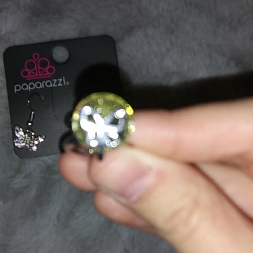 Butterfly and ring set. Adjustable ring - Picture 2 of 2